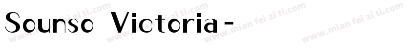 Sounso Victoria字体转换
